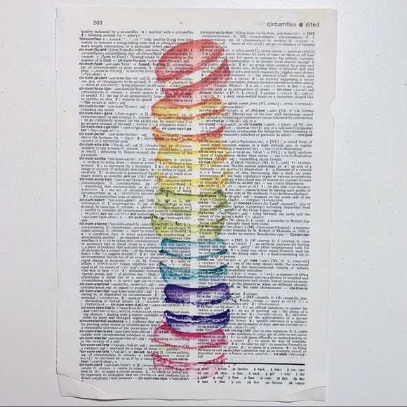 Dictionary Art Print, Macaron Macaroon Dessert, Vintage Art Print - Picture 3 of 3